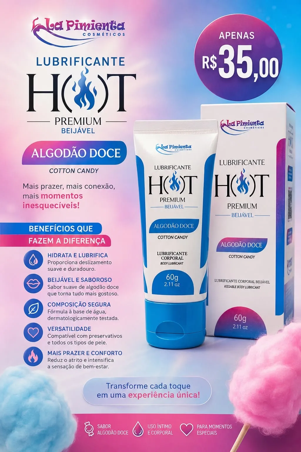 Hot premium algodão doce 🍭