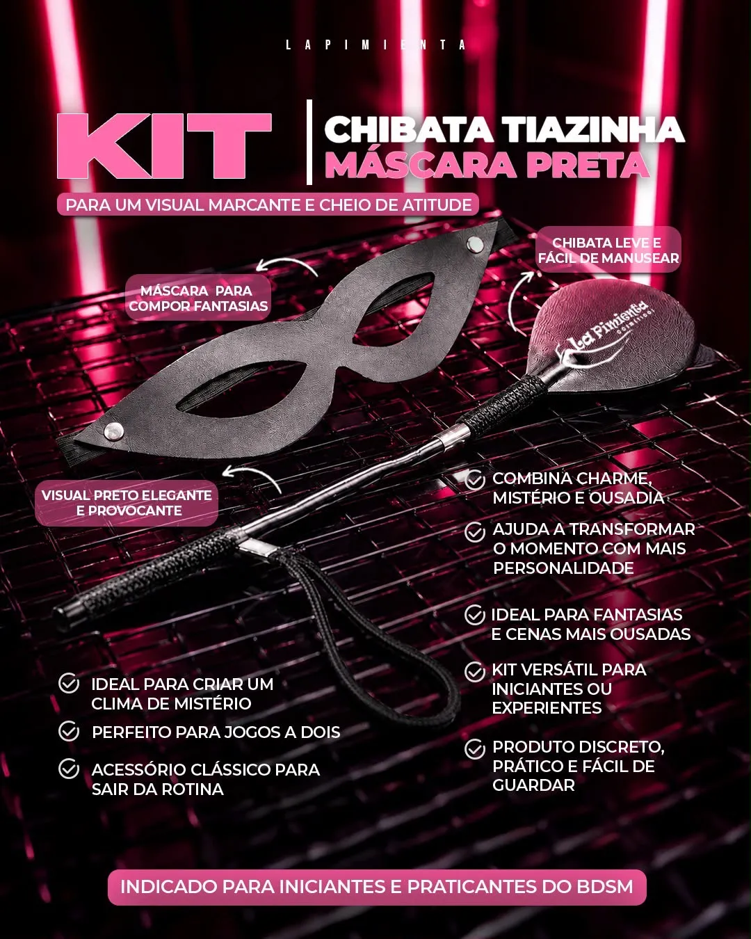 Kit chibata + máscara 🖤