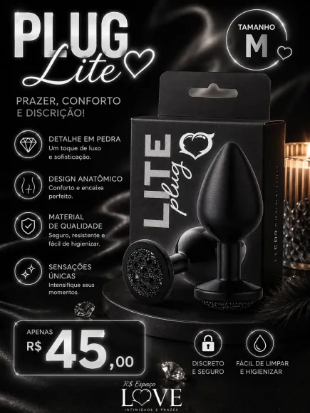 Plug M preto